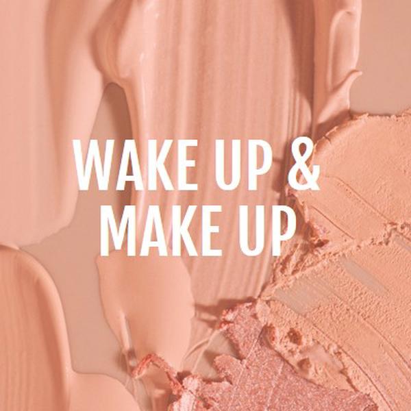 Ontwaak & make-up pink modern-simple