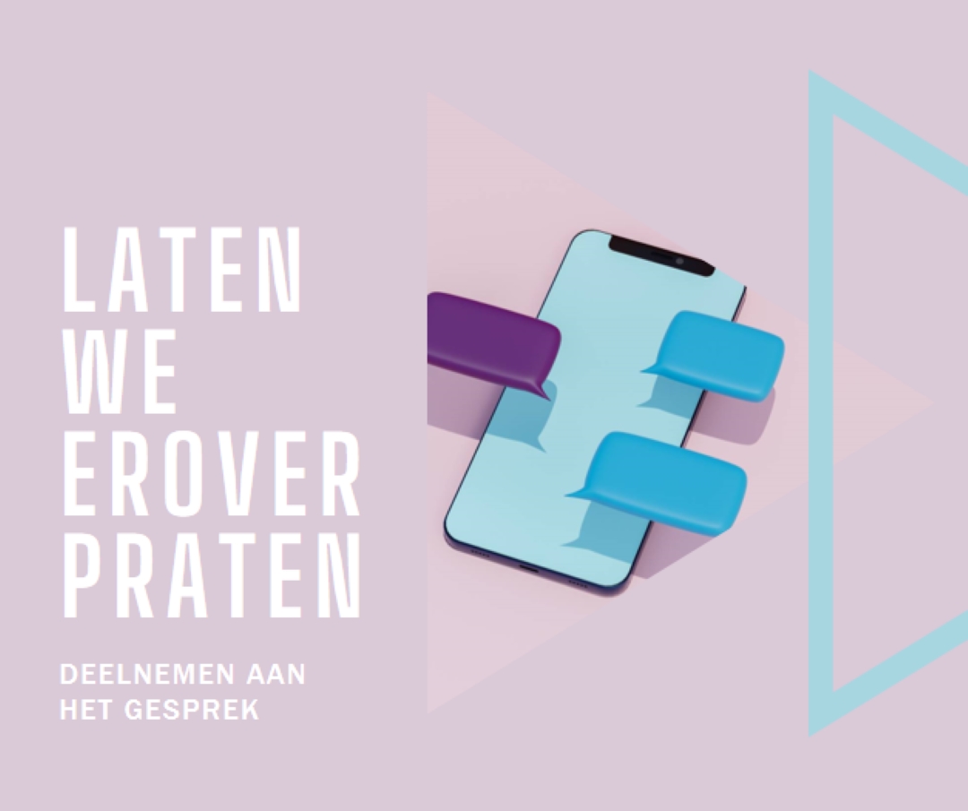 Gespreksstarter purple modern-geometric-&-linear