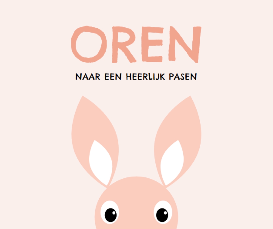 Naar een heerlijk Pasen pink whimsical-color-block