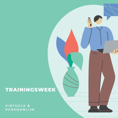 Trainingsweek green modern-color-block