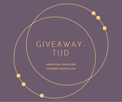 Het is giveaway-tijd purple modern-simple