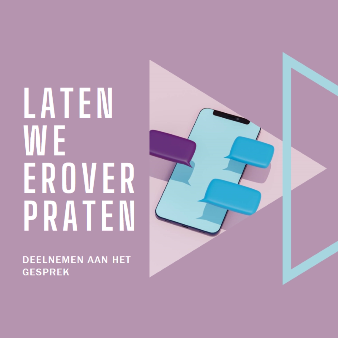 Gespreksstarter purple modern-geometric-&-linear