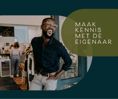 Winkelgesprek blue modern-simple