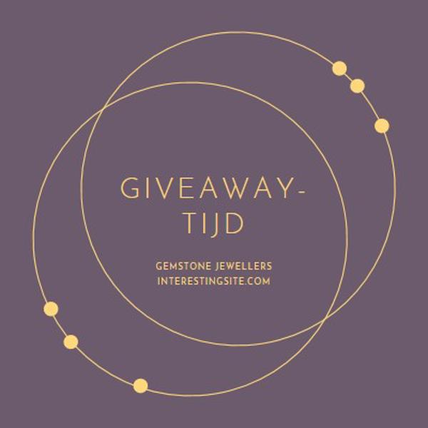 Het is giveaway-tijd purple modern-simple