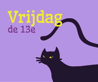 Vrijdag de dertiende purple organic-simple