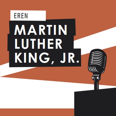 MLK Jr. eren brown modern-bold