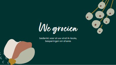 Bedankt voor het delen green organic-simple