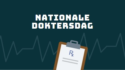 Vandaag is het Nationale Doktersdag blue modern-simple