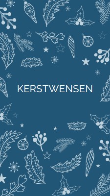 Sprankelend seizoen blue whimsical-line