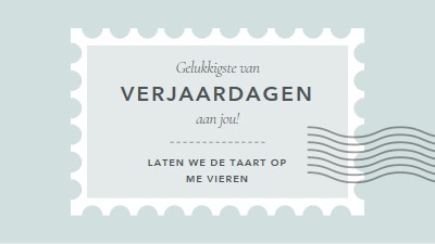 Geweldige verjaardag blue modern-simple