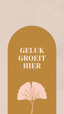 Geluk groeit hier gray organic-boho