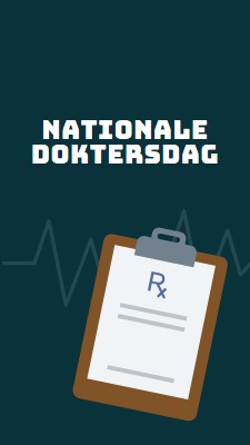 Vandaag is het Nationale Doktersdag blue modern-simple