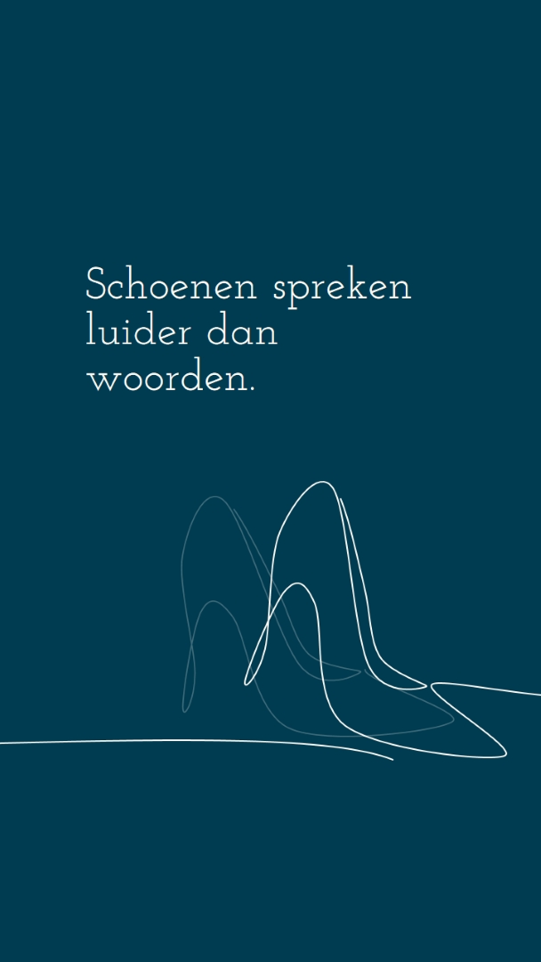Het hoge leven leiden blue whimsical-line