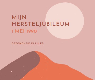 Mijn hersteljubileum pink organic-boho