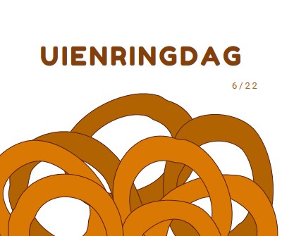 Ringen per dozijn orange whimsical-line