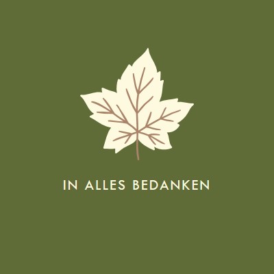 Houding van dankbaarheid green modern-simple