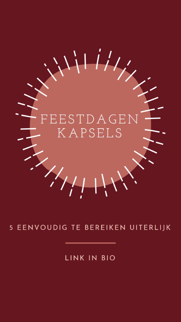 Feestdagen kapsels red organic-simple