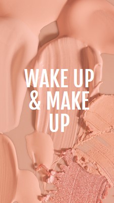 Ontwaak & make-up pink modern-simple