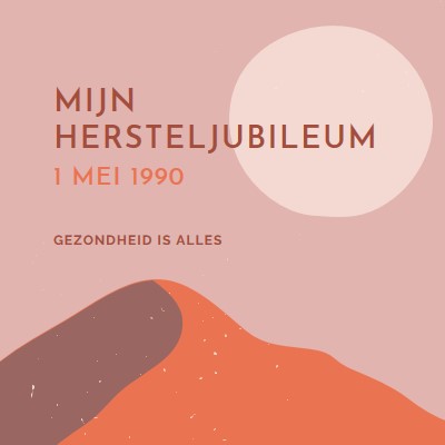 Mijn hersteljubileum pink organic-boho