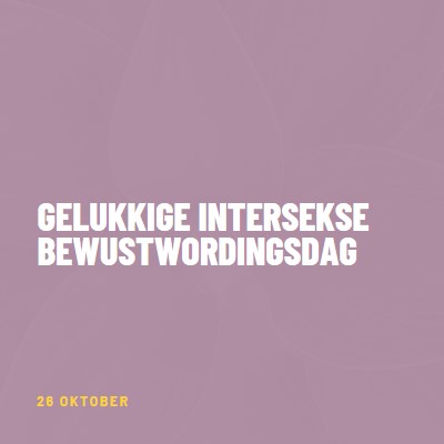 Happy Intersex Awareness Day purple modern-bold