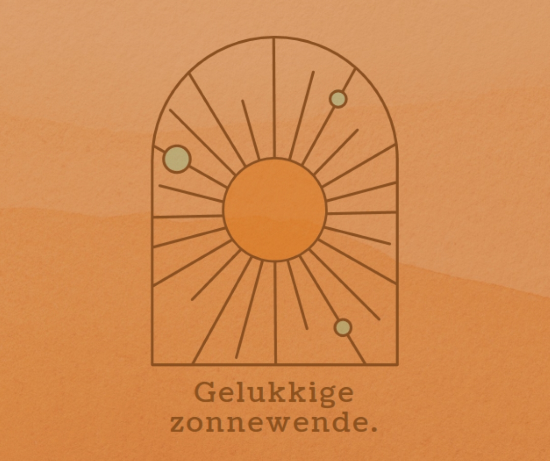 Goed voor de zonnewende orange organic-boho