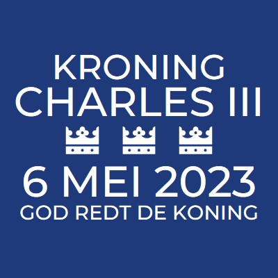 God redt de koning blue modern-bold