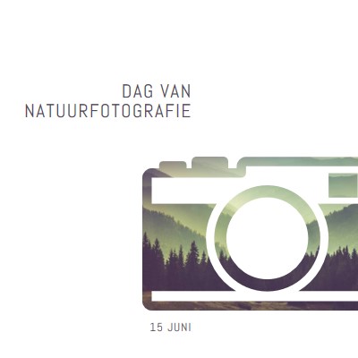 Dag van natuurfotografie white modern-simple