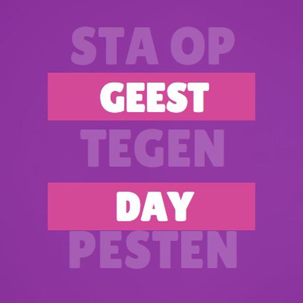 Opstaan tegen pesten purple modern-bold