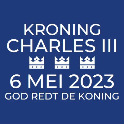 God redt de koning blue modern-bold