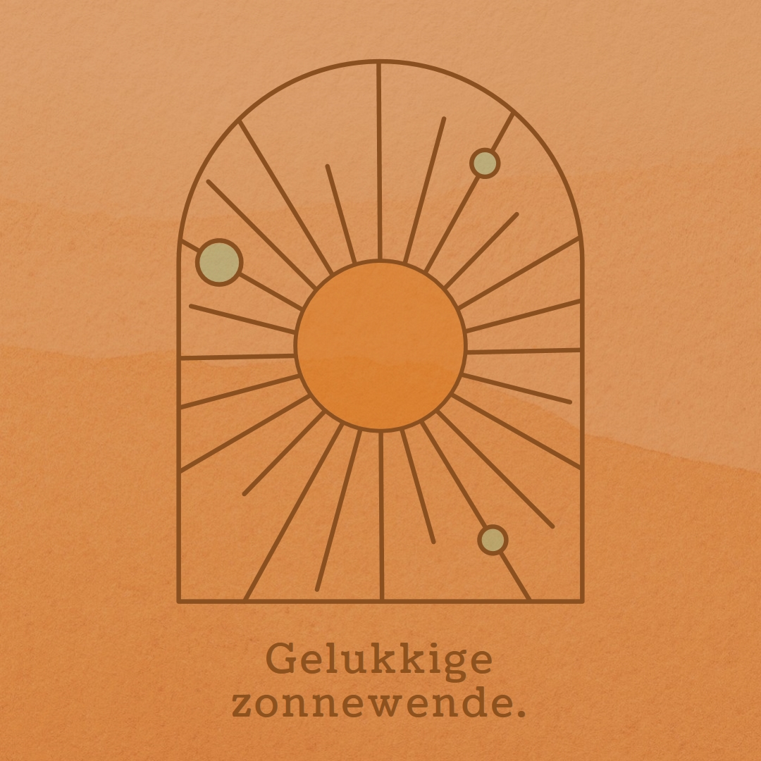 Goed voor de zonnewende orange organic-boho