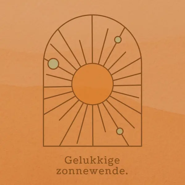 Goed voor de zonnewende orange organic-boho