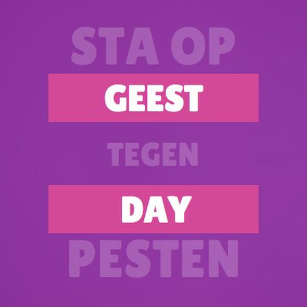 Opstaan tegen pesten purple modern-bold