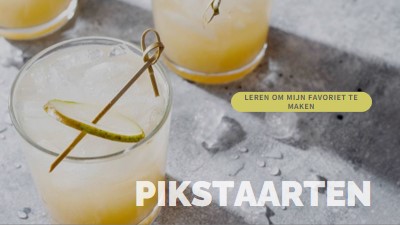 Mijn favoriete cocktails maken yellow modern-simple