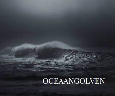 Donkere oceaangolven gray modern-simple