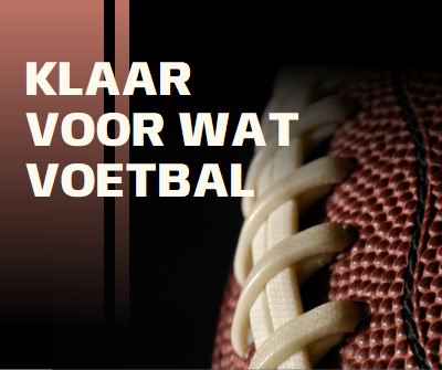 Klaar voor wat voetbal brown modern-simple