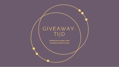 Het is giveaway-tijd purple modern-simple