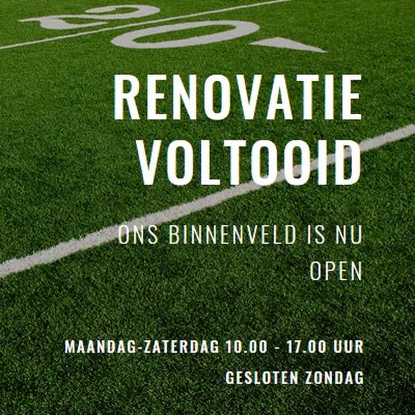 Renovatie voltooid green modern-simple