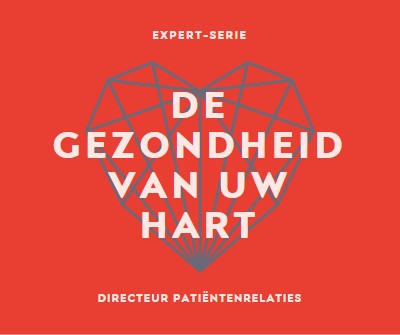 De gezondheid van uw hart red modern-bold