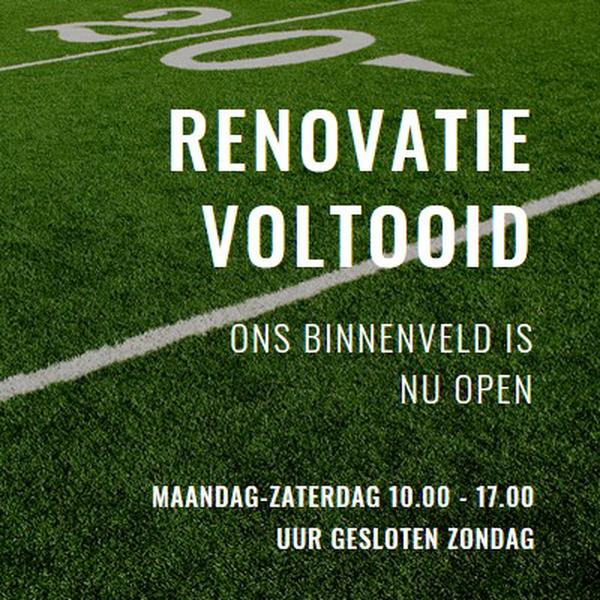 Renovatie voltooid green modern-simple