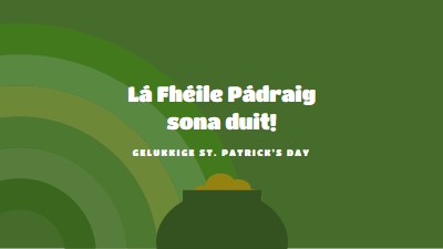 Gelukkige St. Patrick's Day green vintage-retro