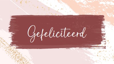 Eenvoudig gefeliciteerd pink organic-simple