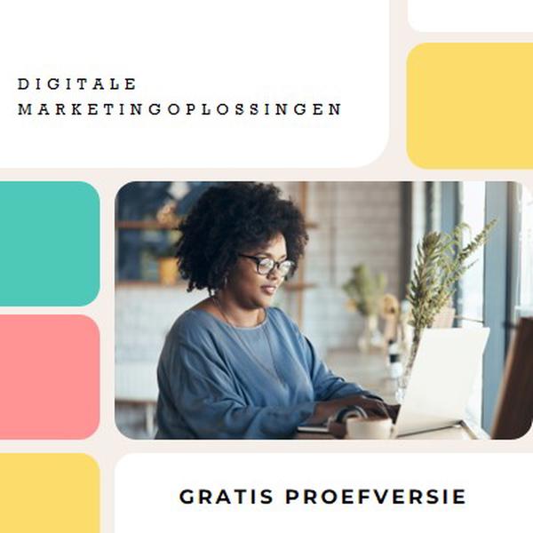 Gratis marketing white modern-bold