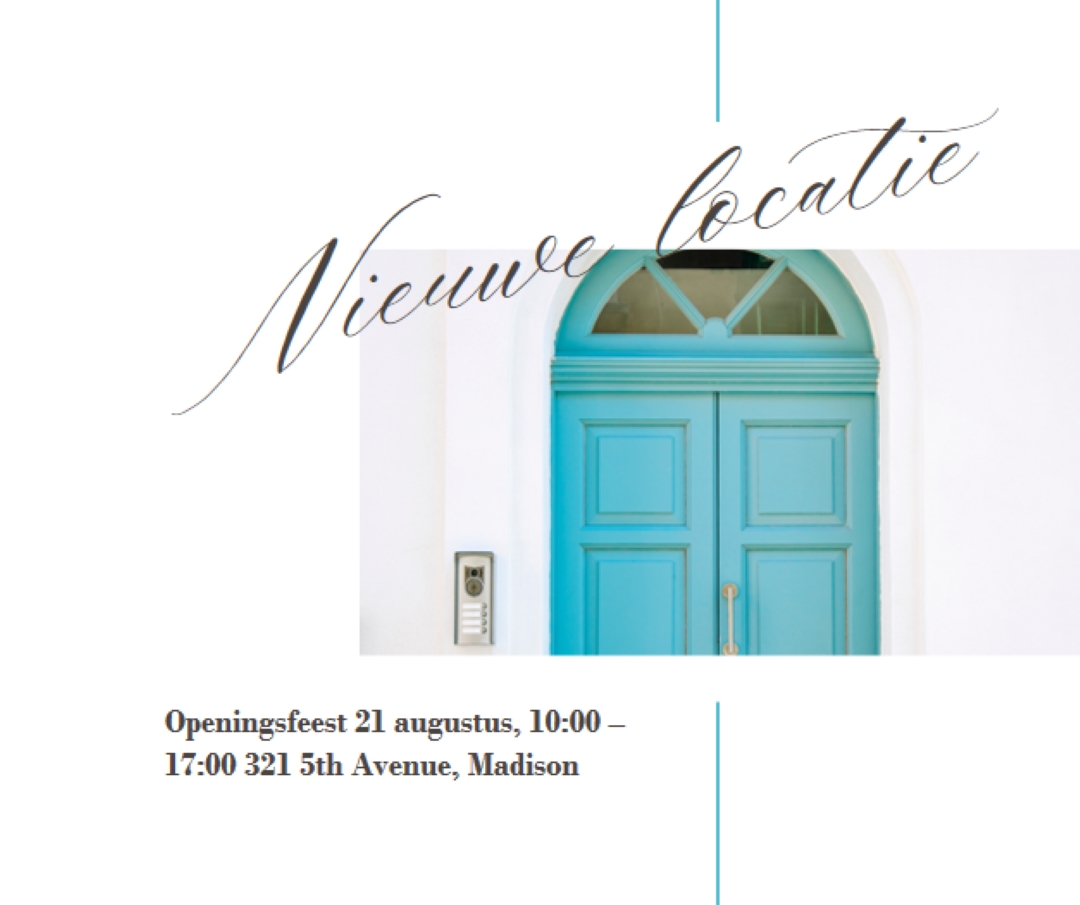 Verhuisfeest white modern-simple
