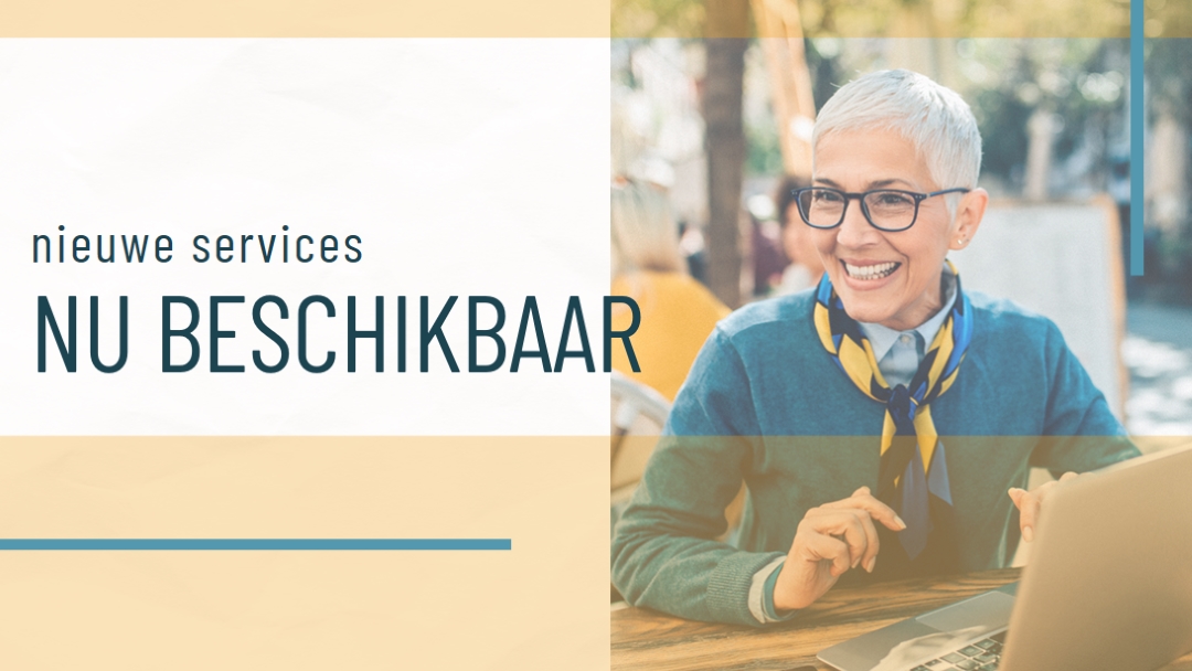 Service met een glimlach yellow modern-simple