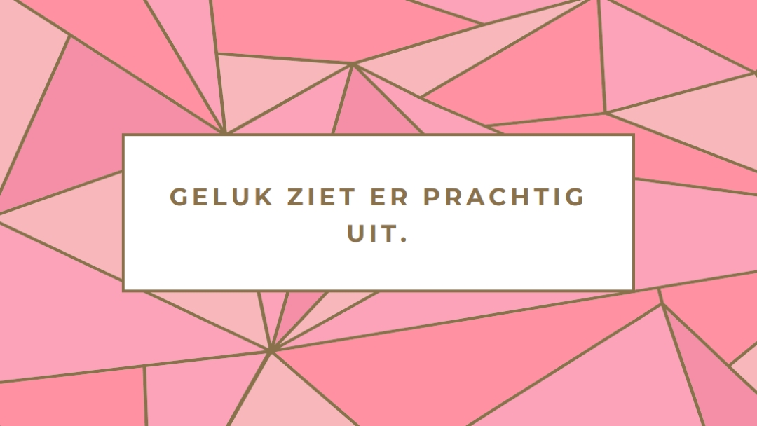 Gelukkige retouren pink modern-simple