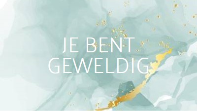 Je bent geweldig blue modern-simple