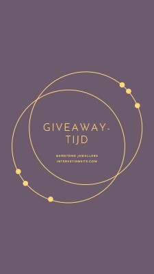 Het is giveaway-tijd purple modern-simple