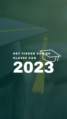 Viering van de klasse van green modern-simple