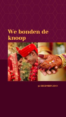 We bonden de knoop red modern-simple