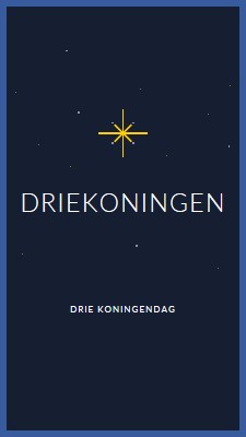 Driekoningen observeren blue modern-simple